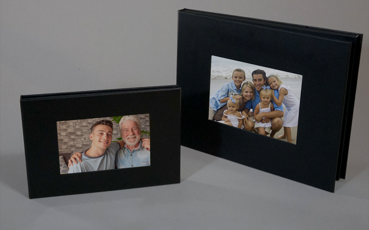 The Deluxe 10 inch Touch Screen Video Book is much larger than its smaller, more compact cousin the 7 inch Original Touchscreen.