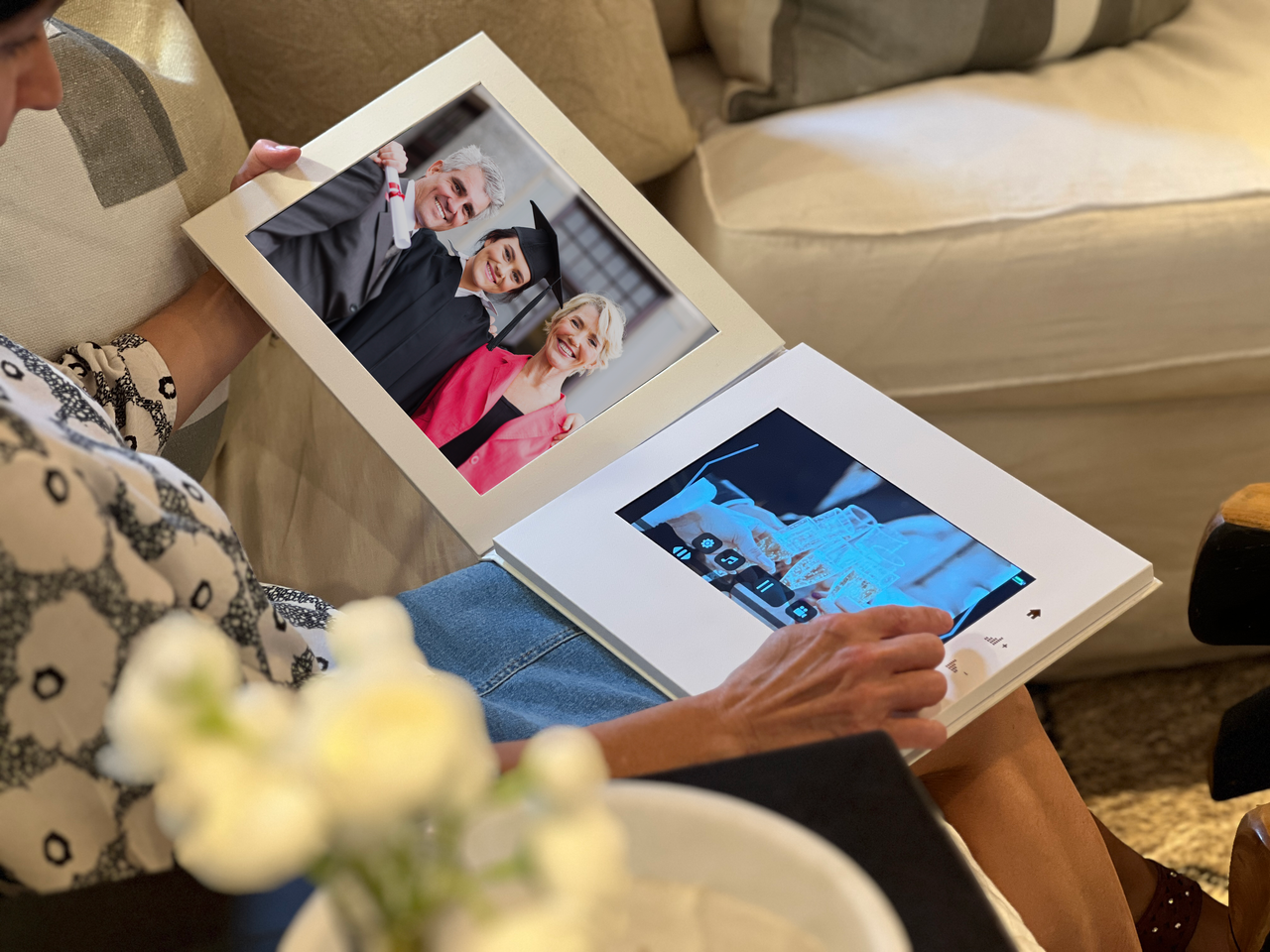 Enjoy what it feels like to curl up on the couch with a premium video book — a true keepsake — the perfect way to relive all life's meaningful moments.